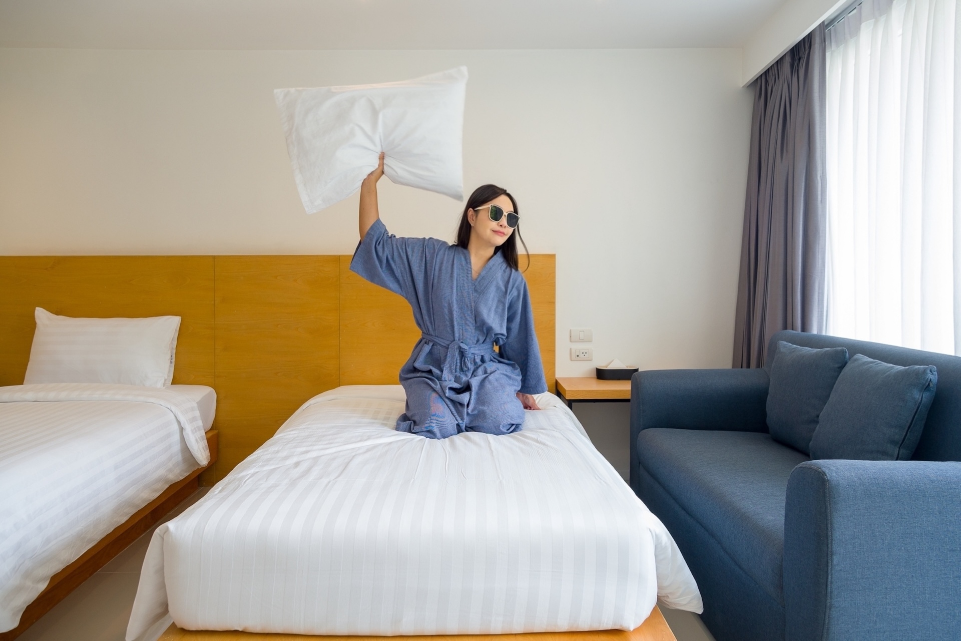 Modern spacious room at Fourium Pattaya Hotel and Serviced Residence