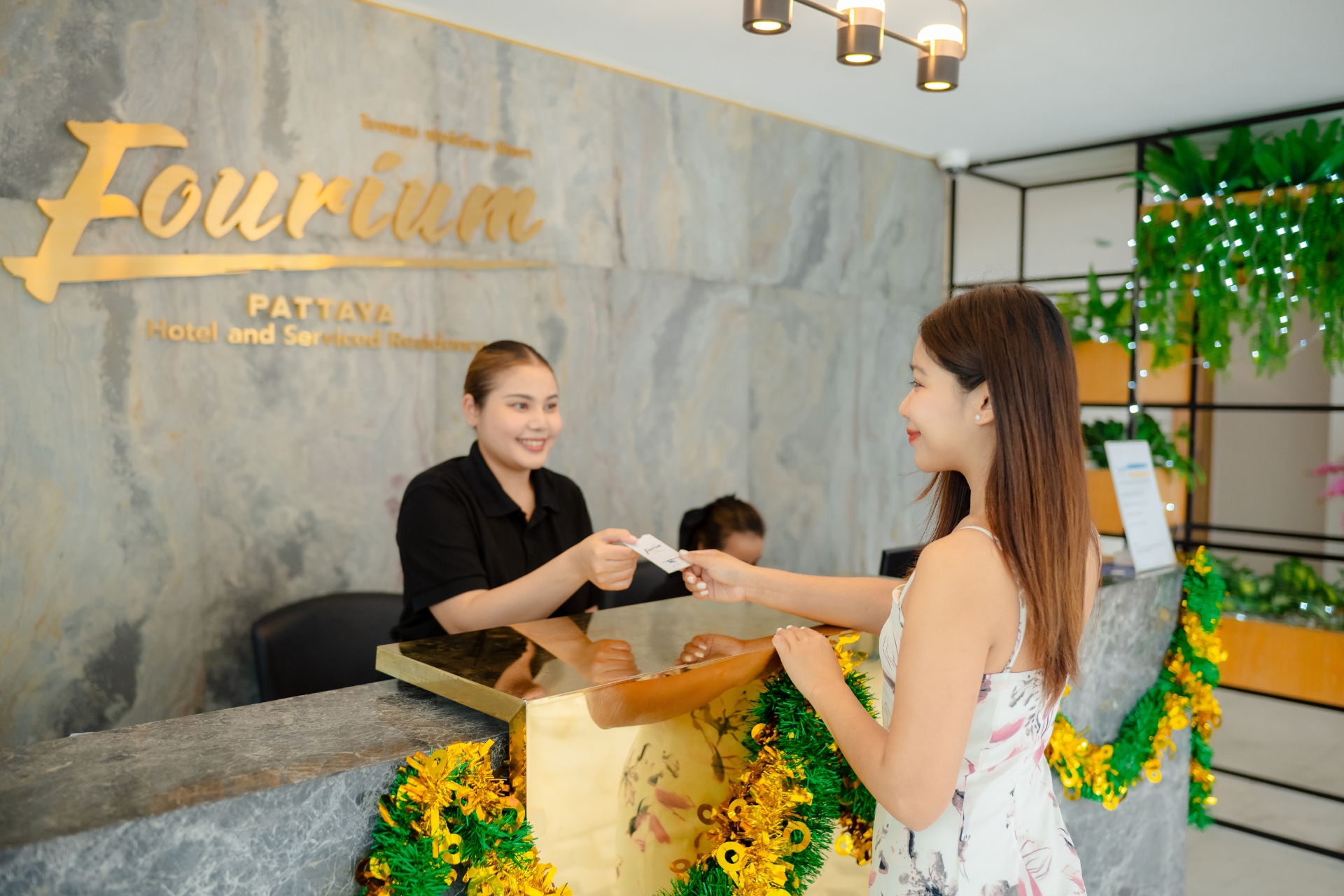 Hotel lobby at Fourium Pattaya Hotel and Serviced Residence